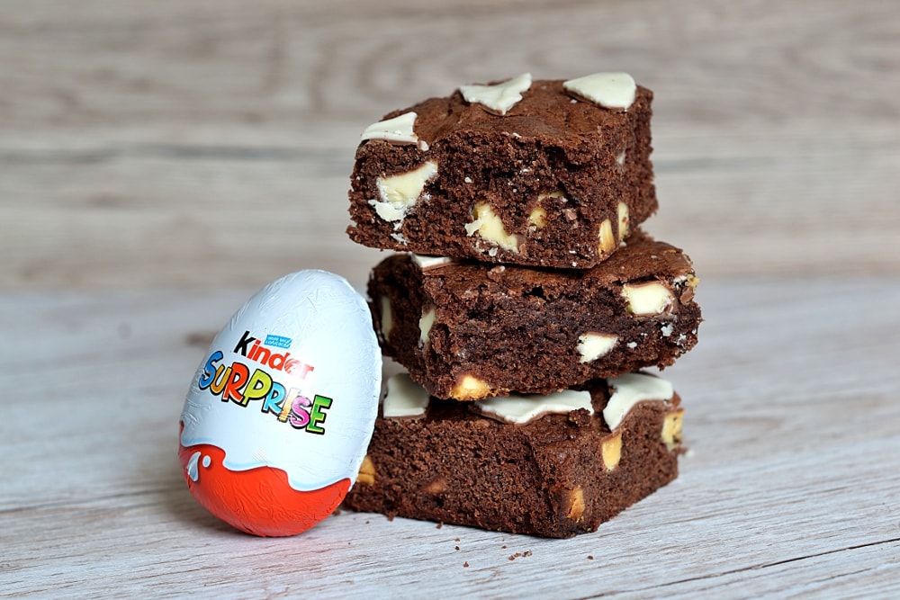 Kinder Egg Brownies Baking With Granny