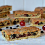 Easy recipe for Paradise Slice tray bake from Baking with Granny. With pastry, currants, cherries, jam and cake.