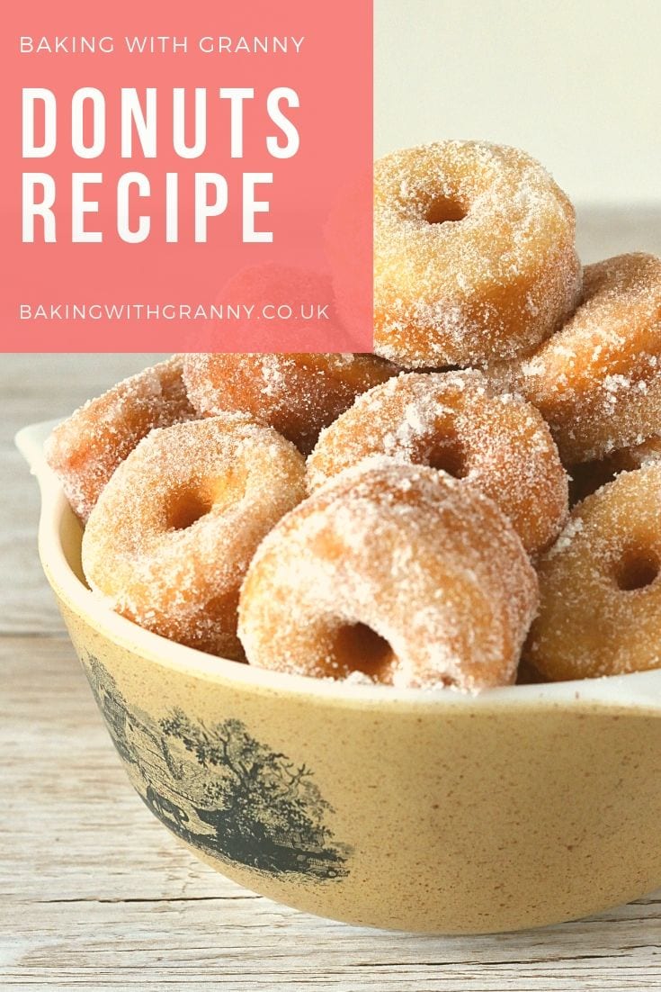 Recipe for classic Donuts from Baking with Granny. Adaptable recipe that can be used for any kind of donut - ring, filled, glazed...