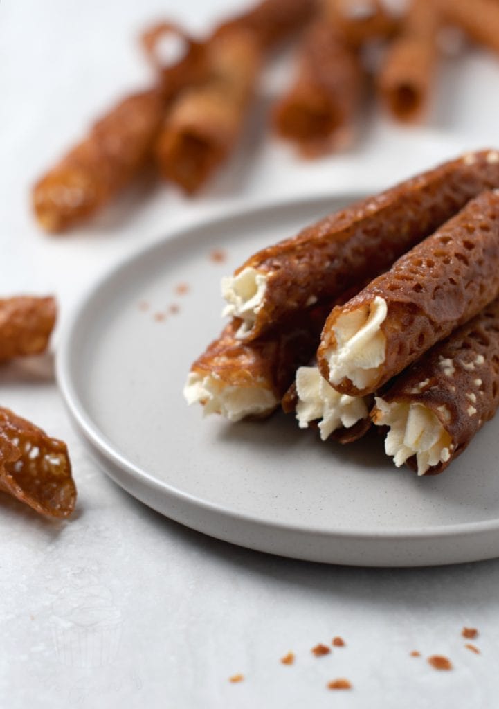 Brandy Snaps Baking with Granny